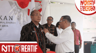 Mantan Bupati SBD, Markus Dairo Talu resmi dilantik jadi Ketua Dekranasda SBD periode 2025-2030. (nttkreatif.com/Ballack)