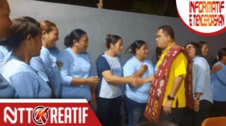 Gubernur NTT, Melki Laka Lena puji SPPG Dapur Sehat Omba Luda yang disebutnya jadi terbaik di NTT. (nttkreatif.com/Ballack)