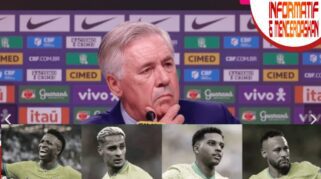 Pelatih Brazil, Carlo Ancelotti sudah mengumumkan skuadnya, namun tidak ada nama Vinicius hingga Neymar. (kolase: Instagram.com/@ancelotti dan Facebook.com/@fakta sepakbola)