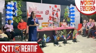 Bupati SBD, Ratu Ngadu Bonnu Wulla memberikan apresiasi kepada Pemdes Watu Kawula. Hal ini ia sampaikan saat membuka bazzar. (Facebook.com/Kominfo Sumba Barat Daya)