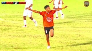 Pemain PSN Ngada saat merayakan gol ke gawang Perseftim Flores Timur dalam laga kedua grup Liga 4 ETMC 2025. (youtube.com/@Milenial Spirit)