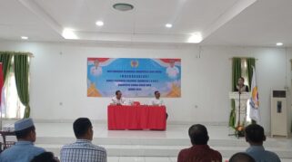 Bupati SBD, Ratu Wulla Talu resmi terpilih jadi Ketua KONI SBD dalam musyawarah luar biasa, Sabtu, 22 November 2025 siang tadi. (nttkreatif.com/Ballack)