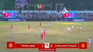 Perse Ende takluk di rumahnya sendiri usai kalah dari Citra Bakti Ngada dengan skor 1-2. (youtube.com/@milenial spirit)