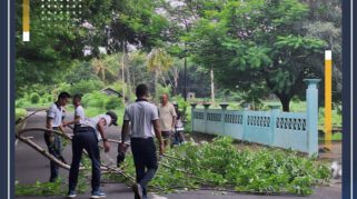 Prajurit Lanal Maumere gelar kerja bakti bersama masyarakat. (Foto:istimewa)