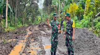 Tim Wasev Melakukan Peninjauan di Lokasi TMMD. (nttkreatif.com/Mardat)