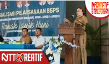Bupati SBD, Ratu Wulla Talu sebut 455 rumah layak huni akan siap dibangun tahun 2026.(nttkreatif.com/Ballack)