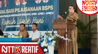Bupati SBD, Ratu Wulla Talu sebut 455 rumah layak huni akan siap dibangun tahun 2026.(nttkreatif.com/Ballack)