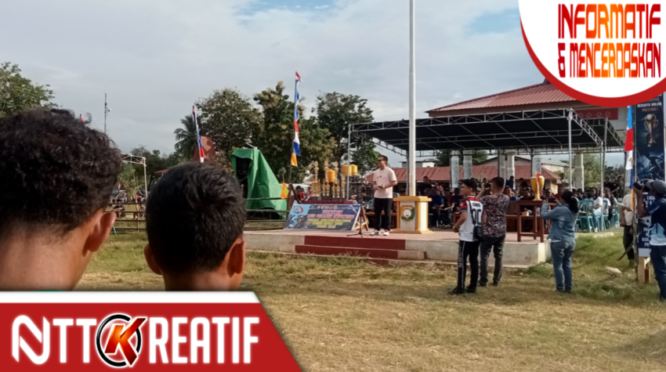 Wakil Bupati SBD, Dominikus A Rangga Kaka membuka secara resmi LPI se SBD, Jumat sore tadi. (nttkreatif.com/Ballack)