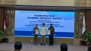 Pemkab SBD resmi meraih opini Wajar Tanpa Pengecualian (WTP) dari Badan Pemeriksa Keuangan (BPK) RI atas Laporan Keuangan Pemerintah Daerah (LKPD) Tahun Anggaran (TA) 2025. ( Dok. Kominfo SBD)