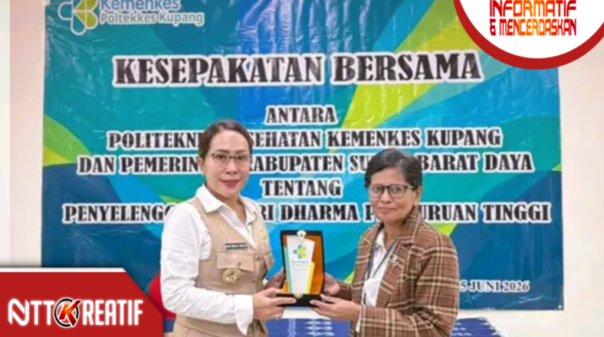 Resmi, Pemkab SBD bangun MoU dengan Poltekkes Kemenkes Kupang. (Facebook.com/@Kominfo Sumba Barat Daya)