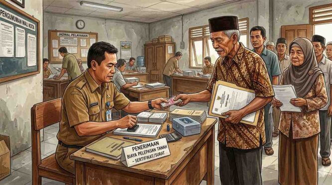 Foto ilustrasi pemerintah desa melakukan pungli