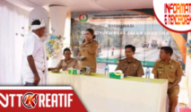 Bupati SBD, Ratu Wulla Talu mengajak masyarakat mendukung pengerjaan jalan Luakoba di Wewewa Barat. (Facebook.com/@Prokompi Sumba Barat Daya)