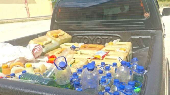 Polres SBD Gagalkan Penyelundupan BBM Bersubsidi, Ratusan Liter Pertalite dan Solar Disita. (NTTKreatif.com)