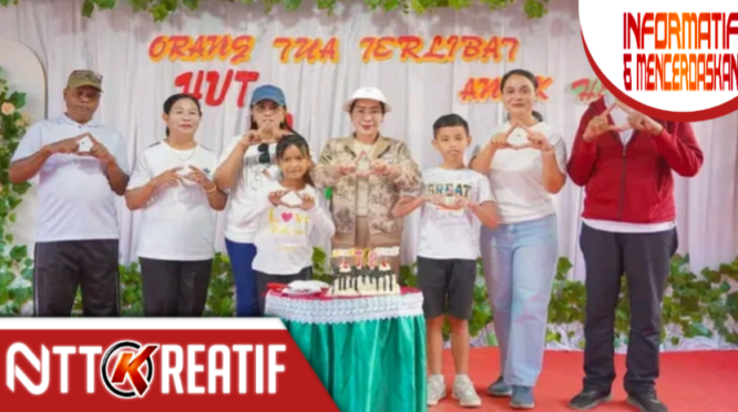 Bupati SBD, Ratu Wulla Talu memberikan apresiasi kepada SD Masehi Mata. Dirinya menilai SD tersebut sudah banyak membantu membangun daerah. (Facebook.com/@Kominfo Sumba Barat Daya)