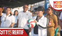 Bupati SBD, Ratu Wulla Talu saat membuka kegiatan Bupati Cup. (Facebook.com/@Kominfo Sumba Barat Daya)