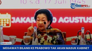 Megawati Tolak Kursi Mentri Dari Prabowo, Gerindra Angkat Bicara. (Foto. Tangkap layar YouTube Tribunnews)