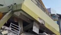 Salah satu bangunan yang rusak parah akibat gempa di sejumlah wilayah di Pulau Flores. (instagram.com/@salahjalanmen)