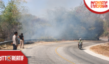 Kawasan hutan Watuganggorok di Sumba Barat Daya terbakar. (nttkreatif.com/Ballack)