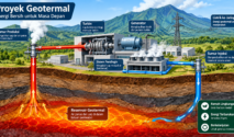 Ilustrasi proyek Geotermal.