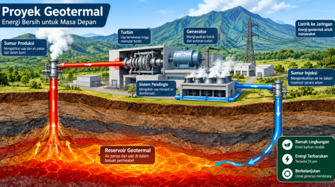 Ilustrasi proyek Geotermal.