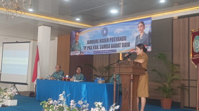Bupati SSBD, Ratu Wulla Talu meminta para kader posyandu untuk memberikan dampak buat kemajuan daerahnya dengan kerja mereka. (nttkreatif.com/Ballack)