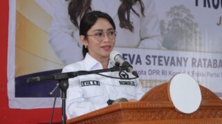 Anggota DPR RI Fraksi NasDem, Eva Stevany Rataba mendadak viral. (Facebook.com)