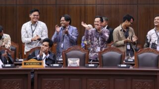MK akhirnya mengabulkan sebagian permohonan pemohon dalam gugatan soal pemisahan anggaran MBG dan Pendidikan. (Foto: MK)